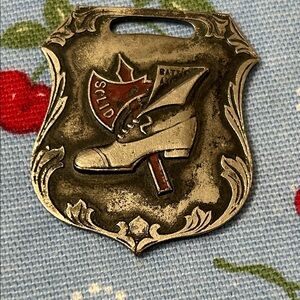 Vintage Battle Ax Shoe Company Metal